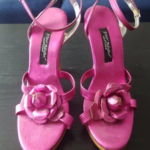 🌹Vintage RARE Betsey Johnson 90s Y2K Pink Rosebud Polly Pumps Shoes🌹